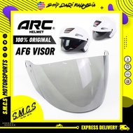 ARC AF6 Visor Black Visor 100% Original  Visor Untuk ARC AF6 SGV CRUISER 2