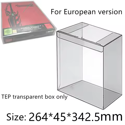 Transparent Box Protector For Xenoblade Chronicles 2/NS Collect Boxes TEP Storage Game Shell Clear D