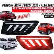 Perodua Ativa/Alza 2022/Bezza 2020 Rear Bumper 3D Design Reflector