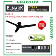 Elmark LMD 15 48" Steel/Aluminum Blade Ceiling Fan / free express delivery