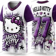 Summer Girls Jersey 3d Printed Hello Kitty Boys Jersey Men's Sports Sleeveless Kid Jersey Y2K Tank T