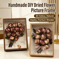 Preserved Flowers Frame DIY 3D Wooden A4 Decor A4 Frame for Hollow