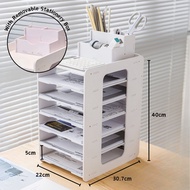 A4 Paper Tray File Document Tray Office Storage Desk Rack Stationery Box Rak Kertas Desktop Paper Or