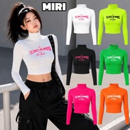 MIRI Crochet Turtleneck 5CM Long Sleeve Women Dreams Long Shirt 38CM Bodycon Form - Style Y2K Street