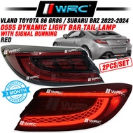 Vland Toyota 86 GR86 / Subaru BRZ 2022 - 2024 0555 Dynamic Light Bar Tail Lamp With Signal Running