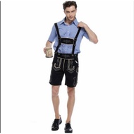 Germany bavarian man cosplay costume/German Country halloween costume Adult short