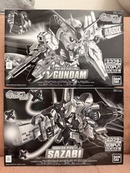 全新未開封 Ecopla SD v Gundam (nu Gundam) & Sazabi (不散賣）