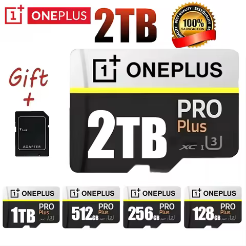 OnePlus 2TB High-Speed V30 A2 4K SD Card 512GB 256GB Memory Card 1TB Micro TF SD Adapter for Smart p
