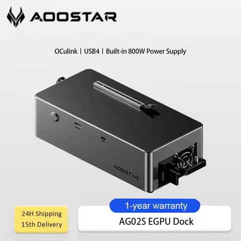 AOOSTAR AG02 EGPU Dock OCuLink & USB4 External GPU Enclosure for RTX 4090/4080 Compatible with Lapto