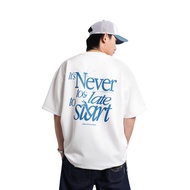 HIGH CULTURED High Cultured “It’s Never Too Late To Start” Tee | Baju Oversaiz - 1142S-5XL