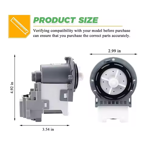 [AT52] DC31-00178A DC31-00187A Washing Machine Drain Pump Motor for Samsung Washing Machine-Replaces