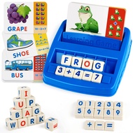 Coogam Matching Letter Game, Alphabet Spelling Reading Flash Cards, Math Number Words Puzzle Montess