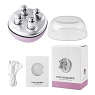 【In-Stock】 4d Roller Massager Ems Face Rotate Face Lift Roller Firming Kneading Fat Burner Wrinkle R