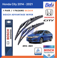 Honda City Year 2014 to 2021 Windshield Wiper Blade - Bosch Advantage BA2614 (Size 26" & 14")