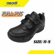 asadi FULL PVC BLACK SCHOOL SHOE | KASUT SEKOLAH HITAM PVC