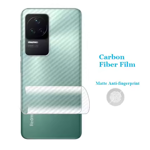 For Xiaomi Redmi K90 K80 K70 K70E K60 K60E K50 K40s Pro Max Ultra Gaming 3D Carbon Fiber Rear Back F