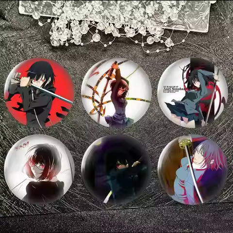 Durarara Anri Sonohara Brooch Metal Decorative Brooch Pins for Backpack Clothes Jacket Accessories,S