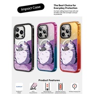CASECASE X Hug Hug Case Black Edge Peach Haze Cotton Candy Collection Color Clear Hard Case Impact C