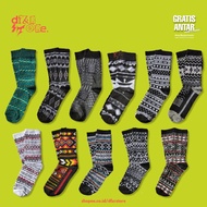 TRIBAL Socks | BATIK PATTERN SOCKS OLDSCOOL GUYS/ & FREE SHIPPING