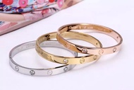 stainless steel no screw love bangle for women jewelry
