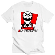 Funny Mr Robot FSociety Tshirt Men Short Sleeve Casual Hacking T-shirt Hacker T Shirt Loose Fit 100%