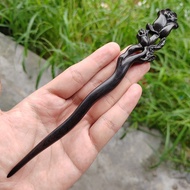 Antique Chinese Style Ebony Rosewood Hairpin Coiled Hair Chinese Style Hairpin Hairpin Hanfu Headdre