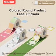 NIIMBOT D101 Stiker Label Bundar Berwarna – Label Klasifikasi untuk Belajar,Kantor, dan Rumah Tangga
