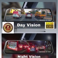 Spion DVR Dual Camera Dashcam Camera CCTV Mobil Spion Touchscreen