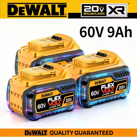 Genuine DeWALT Battery 20V 6Ah 5Ah MAX 60V 9Ah FlexVolt for DCB609 DCB205 DCB206 DCB182 Power Tool S