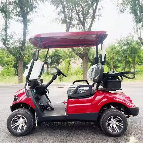 2026 Brand Certificate Cheap New Energy Electric 4 Wheel Electric Golf Cart Off Road Tire Aluminum A