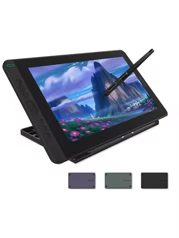 Huion Kamvas 13 Graphics Tablet Monitor AG Glass Pen Display Drawing Screen 8192 Battery-free Stylus