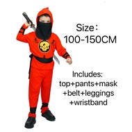 Boys Kids Children Ninja Costume Cosplay Assassin Japanese Samurai Warrior Fancy Birthday Party Dres