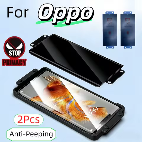 2-Pack Privacy Screen Protector Compatible with OPPO Find X8 X7 X6 Ultra X5 X3 X2 Reno 12 11 10 9 6 