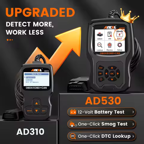 OBD2 Scanner Diagnostic Scan Tool with Battery Tester Graphing Live Data Code Reader Check Engine Cl