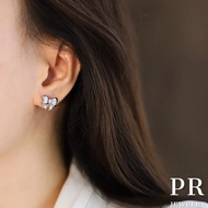 Sweet Bow Titanium Steel Earrings Not Easy To Oxidize 18K Gold Color Retention Pr Jewelry Subang Tit