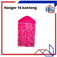 HANGER PLASTIK 16 KANTONG / manger hijab / hanger 16 kantong