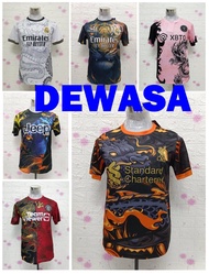 LOGO SULAM~ BAJU JERSI LENGAN PENDEK BOLA SEPAK YANG MEMPUNYAI CORAK NAGA &amp; HARIMAU / SHORT SLEEVED JERCEY FOOTBALL