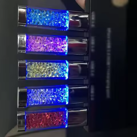 Usb Flash Drive Crystal LED Lights Memory Card Flash Drive 32GB Pen Drive Pendrive 64GB U Disk 4G 8G
