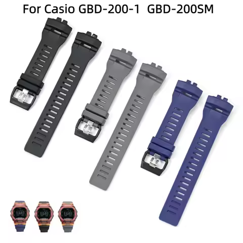 Resin Quick Release Watch Strap For Casio GBD-200-1 GBD-200SM Men's Watchband Accessories Sport Rubb