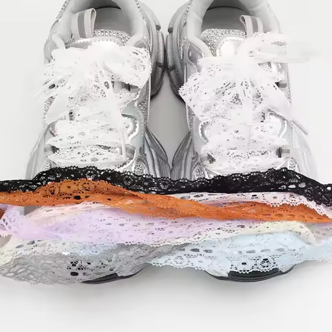 Flat Lace Shoe Laces Fancy Shoelaces for Women 3CM Width 80CM/100CM/120CM Length Canvas Sneakers Out