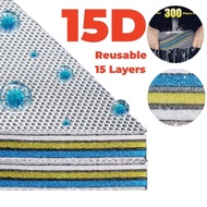 15D Aquarium Filter Sponge Foam High Density Thicken No Glue Biochemical Cotton 15 Layer Fish Tank F