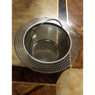 Giỏ Lưới Lọc Rác Bồn Rửa Chén Bát Inox 304 Cao Cấp Chống Tắc Nghẽn Không Gỉ Giỏ Dây Xách Nhấc Cầm Ti