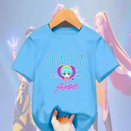 Yalex Kids T-Shirt | Saja Baby Design High Quality Print Cotton Fabric Roundneck