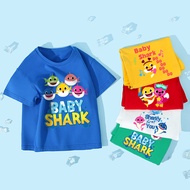 Baby Shark T shirt  Kids Tshirt Cartoon Girls Boys Tops Tees Cute Brother Sister T Shirt Childrens Gift Baju Budak Perempuan