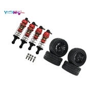 Metal  and Rubber Tire Set for SG1603 SG1604 SG1605  UD1601 UD1602 UD1603 1/16 RC Car Parts,Black