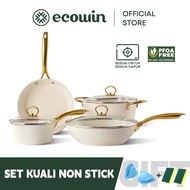 Ecowin Cookware Shell Series Kuali Non-Stick Pan Set 4 pcs Pfoa&Ptfe Free Kuali Tidak Melekat