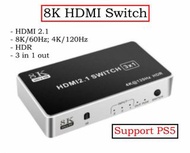 ［支援PS5］4K/120Hz HDMI 2.1 Switch, 8K HDMI切換器