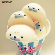 Cute Soft White Seal Stress Relieve Squishy Squeeze Healing Toy Adult Kids Gift