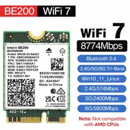 Intel BE200 WIFI7 6E Wi-Fi 6E AX210NGW Wireless WiFi Card BT5.2 M.2 2230 Tri-Band Expands WiFi to 6G