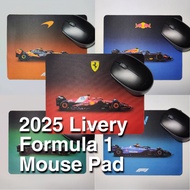 F1 Mouse Pad Formula 1 Constructors Team Livery - Ferrari, McLaren, Mercedes, Red Bull, ETC. [Downfo